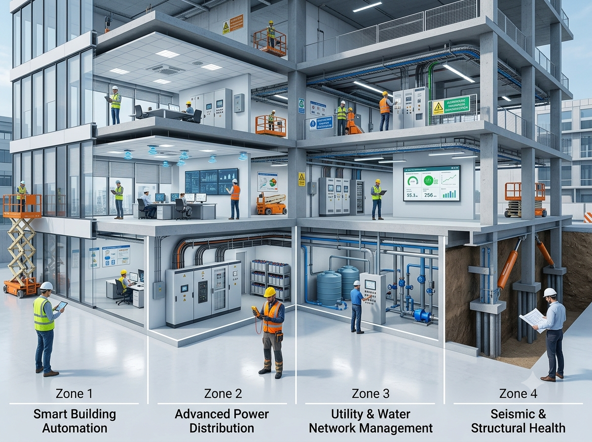 Infrastructure and building automation with BMS and HVAC control systems in Karachi Pakistan
